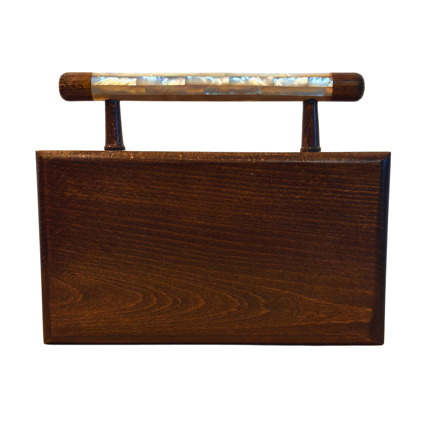 Sham – Lüks Şam El Çantası, Çiçek Motifli Sedef İşleme ve Brokar Astar