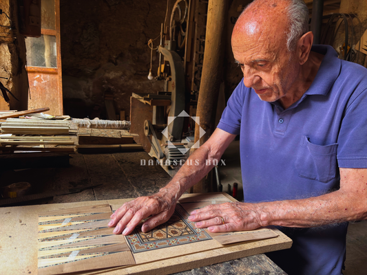 Gaby Aldayeh, known as Abu Boutros – Master of Damascene Mosaic