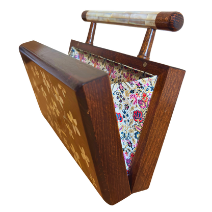 Yasmine – Bolso Damasquino de Lujo con Nácar y Forro de Brocado