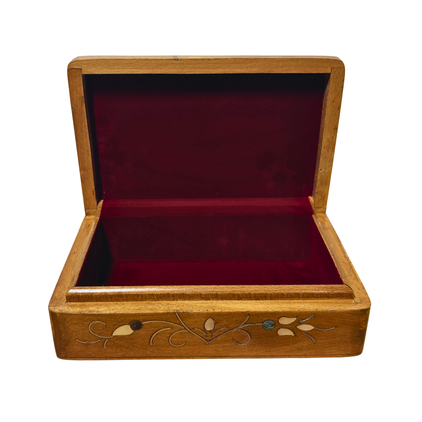 Handcrafted Damascene Luxury Box – Mother of Pearl & Velvet Elegance