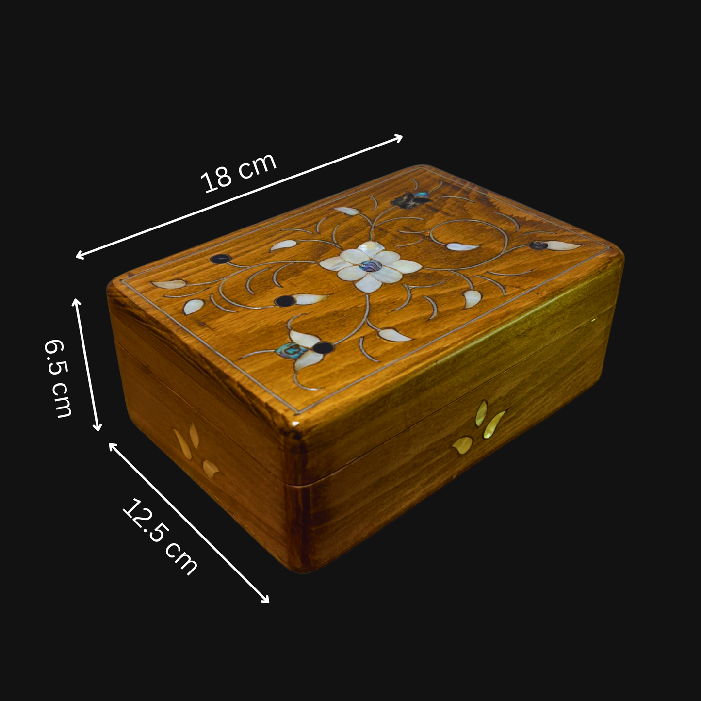 Handcrafted Damascene Luxury Box – Mother of Pearl & Velvet Elegance