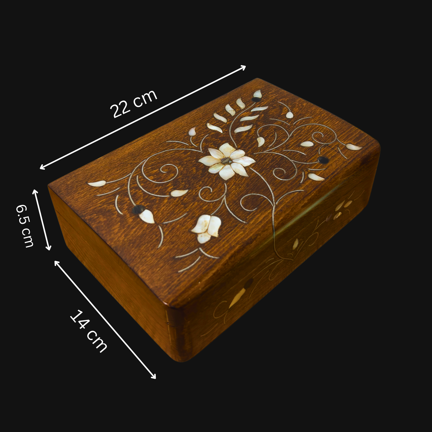 Handcrafted Damascene Luxury Box – Mother of Pearl & Velvet Elegance