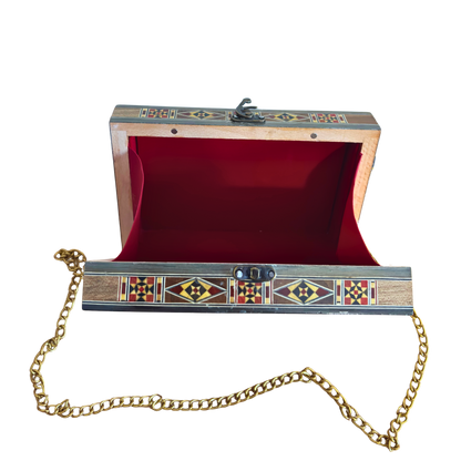 Borsa Damaschina con Madreperla – Eleganza Orientale Artigianale